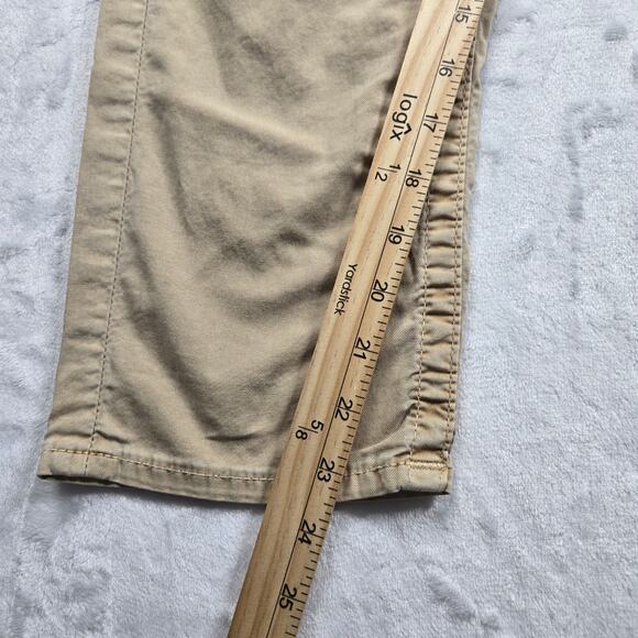 True Religion Jeans Cropped Tan Beige Women Size 29 (32x23) Lisa Flap Pockets - Picture 4 of 11